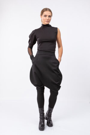 Low crotch breeches pants