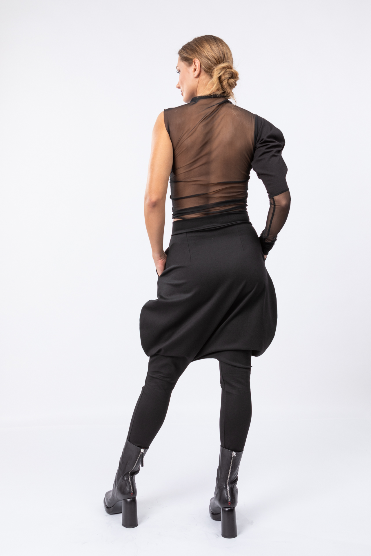 Low crotch breeches pants - obrazek 3